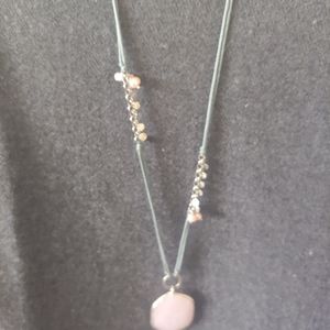 Silpada quartz pink "French Cabaret " necklace